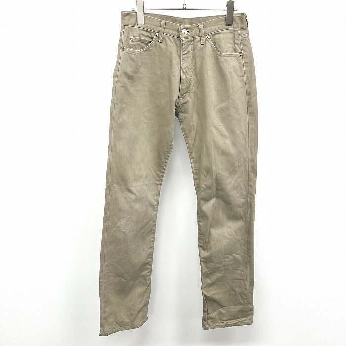 Rakuten - 【中古】[印象B] BEAMS ビームス パンツ / ボトムス メンズ 29 ダークベージュ系 綿100% コットン ストレート 紙パッチ ジップフライ ロング