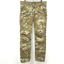 【中古】Wrangler ラングラー 32 メンズ パンツ 迷彩柄 カモフラージュ 膝が立体裁断 Dリング付き 綿×ポリウレタン ブラウン×グリーン 茶色×緑