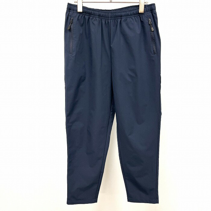 Rakuten - 【スーパーSALE★半額★対象商品】【中古】[印象A] OUTDOOR PRODUCTS アウトドアプロダクツ パンツ 前立て無し(ファスナーなど無し) 後ろの真ん中にポケット(左右のバックポケットは無し) テーパード リフレクタープリント ポリ100% L ネイビー 紺×グレー レディース