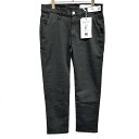 ビッグジョン 【新品】BIG JOHN 805 SLIM CHINO チノパンツ 強めのストレッチ 綿×ポリエステル×ポリウレタン 32 ブラック 黒 メンズ