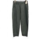 バックナンバー 【新品】BACK NUMBER パンツ テーパード BENRY WEAR ベンリー ウエストにゴムと紐 無地 ポリ×綿 S ダークグリーン メン...