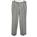 【中古】トラッカー Trucker 若干厚手 ゴルフ パンツ 無地 2タック 僅かにテーパード ジップフライ 日本製 ポリ100% 79 ヘザーグレー メンズ