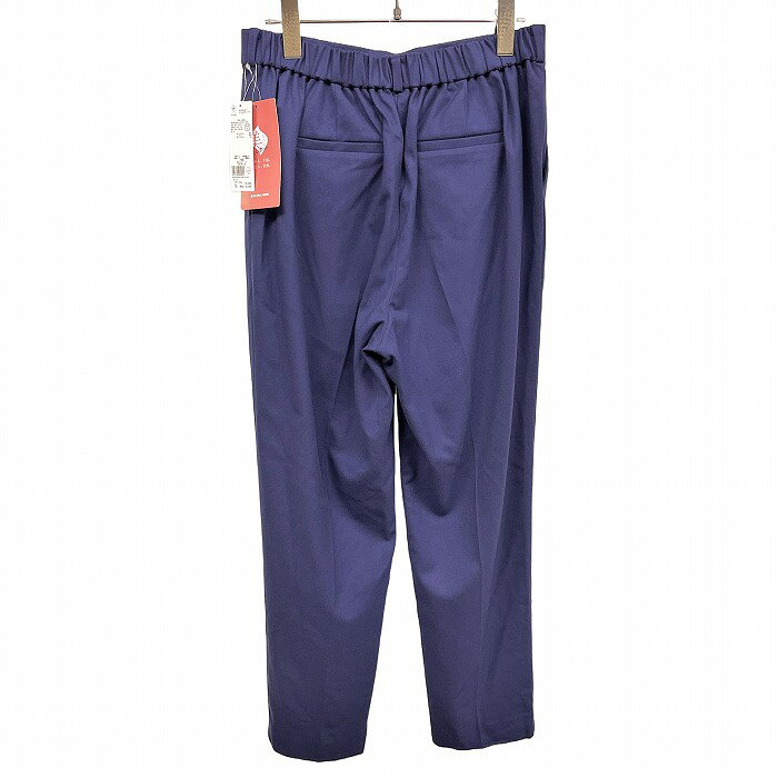 【楽天スーパーSALE＼35%OFF／対象商品】【新品】[印象N] GLOBAL WORK グローバルワーク パンツ レディース LL XL ネイビー ポリエステル×レーヨン×ポリウレタン 無地 2タック ピーチ起毛 ファスナーなど無し ベルトループあり 美シルエット テーパード undo-rowa-10060924 Undo Rowa 楽天市場店 サンプル画像3