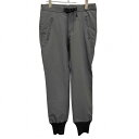 【中古】ヘリーハンセン HELLY HANSEN ジョガーパンツ ウエストにベルト 裾ゴム 無地 ナイロン×ポリウレタン M グレー グレー×黒 メンズ
