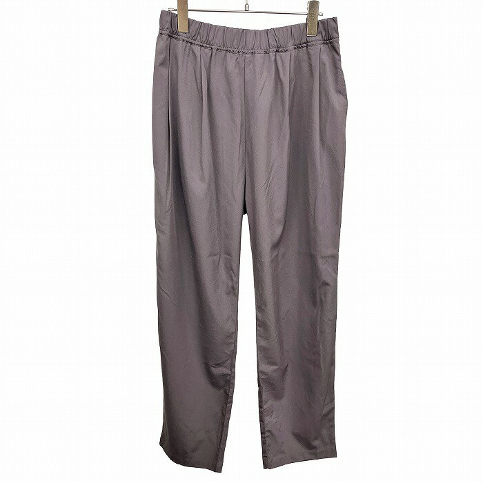 【中古】tk.TAKEO KIKUCHI ティーケータケオキクチ パンツ 僅かにストレッチ ファスナーなど無し 2タック 薄手 テーパード 無地 メッシュポケット 春夏 ポリなど M グレーパープルネイビー系 メンズ