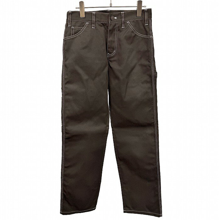 Cotton Pants - 【中古】[印象AB] Dickies ディッキーズ ペインターパンツ / カーペンターパンツ / ワークパンツ メンズ 28 ダークブラウン ポリ×綿 ストレート ジップフライ