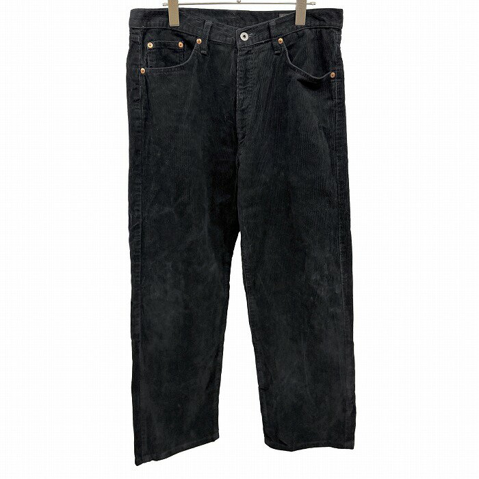 Rakuten - 【中古】[印象AB] BOBSON ボブソン コーデュロイパンツ / ボトムス メンズ 34(86cm) ブラック 黒 綿100% コットン100% ジップフライ 僅かにテーパード