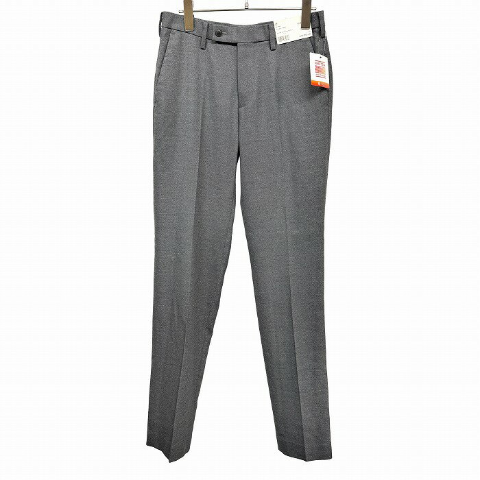 樂天商城 - 【新品】[印象N] UNIQLO ユニクロ ヒートテックストレッチパンツ メンズ 73cm 杢グレー ポリ×アクリルなど ジップフライ 微起毛 無地 ストレート