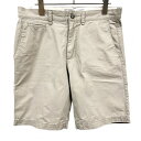 【楽天スーパーSALE限定!! \★30%OFF★/対象商品|6月4日(水)20時00分〜6月11日(水)01時59分まで】【中古】オールドネイビー OLD NAVY テーパードショーツ ショートパンツ ハーフパンツ 無地 ジップフライ 綿100% 31 グレーベージュ メンズ(4)