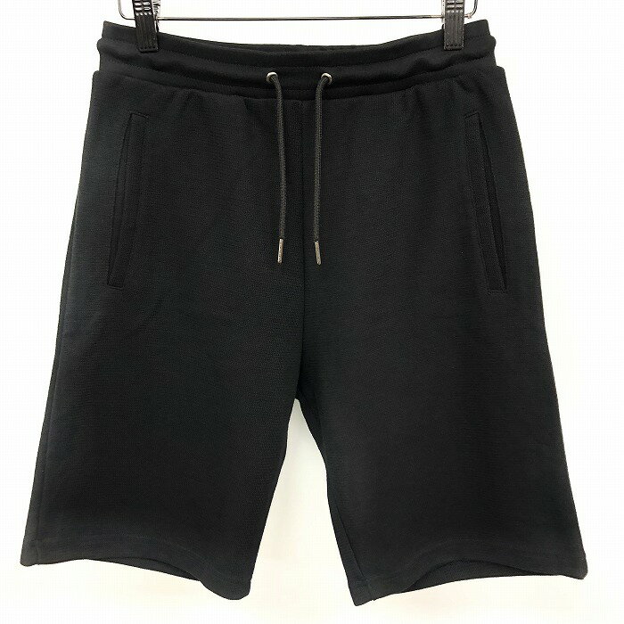 Cotton - 【中古】ZARA ザラ テーパードショーツ ショートパンツ イージーパンツ 無地 ポリエステル×綿×ポリウレタン M ブラック レディース