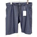 【新品】THE SHOP TK - L メンズ テーパードショーツ ショートパンツ ハーフパンツ チェック ウエストにゴムと紐 ストレッチ ポリなど 紺(4)