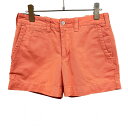 【明後日11/04(火)20:00~11/11(火)01:59まで\11月お買い物マラソン/100円~2,000円OFFクーポン配布中】ポロラルフローレン 【新品/訳アリ】POLO RALPH LAUREN チノショーツ ショートパンツ ロゴ刺繍 綿100% 0 オレンジ メンズ(レディース?)