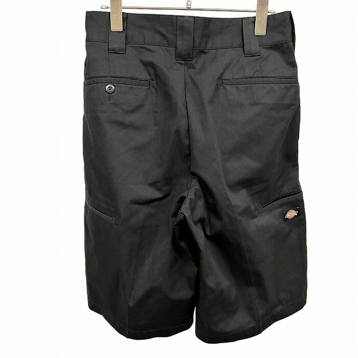 【中古】ディッキーズ Dickies ワークパンツ チノパンツ ショーツ ショートパンツ ハーフパンツ ジップフライ ポリ×綿 28 ブラック 黒 メンズ