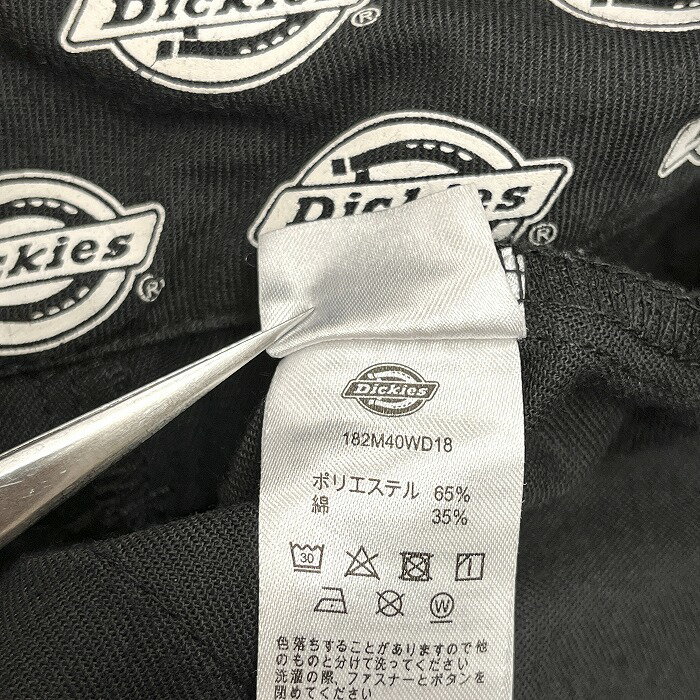 【中古】ディッキーズ Dickies ワークパンツ チノパンツ ショーツ ショートパンツ ハーフパンツ ジップフライ ポリ×綿 28 ブラック 黒 メンズ