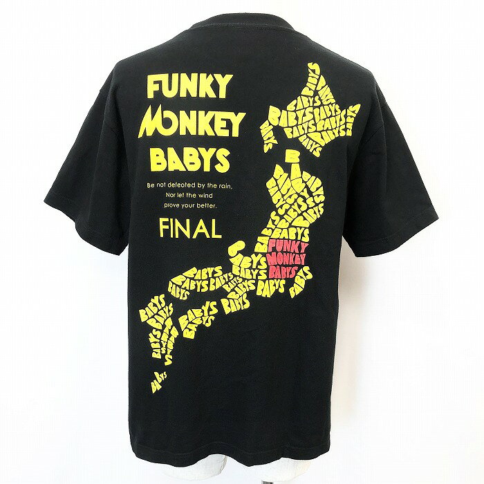 【中古】[印象AB] FMB OMAMICHI FINAL 13 6.1/6.2 IN TOKYO DOME ファンキーモンキーベイビーズ Tシャツ メンズ M ブラック 黒 綿100% 両面プリント 半袖