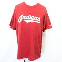【中古】GILDAN ギルダン L メンズ 男性 Tシャツ カットソー 英字プリント インポート古着 丸首 クルーネック 半袖 綿100% コットン レッド 赤