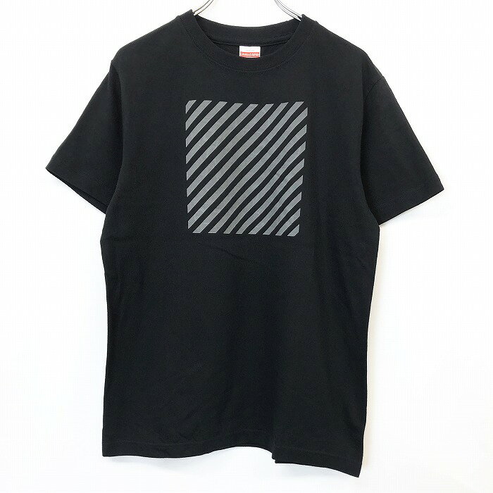 【中古】 印象A UNITED ATHLE ユナイテッドアスレ Tシャツ メンズ S ブラック 黒 綿100 音楽 バンドT フラッシュプリント ドリカムディスコ 丸首 半袖