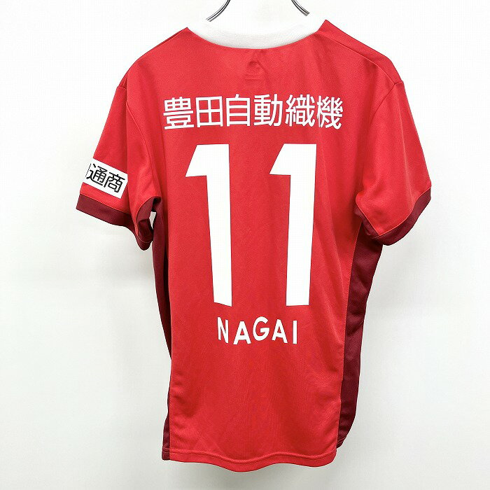 【楽天スーパーSALE限定!! \★30%OFF★/対象商品|12月4日(木)20時00分〜12月11日(木)01時59分まで】【中古】(株)ジェイリーグエンタープライズ - S メンズ サッカー 名古屋グランパスエイト レプリカユニフォーム 背番号11番 永井謙佑 半袖 赤