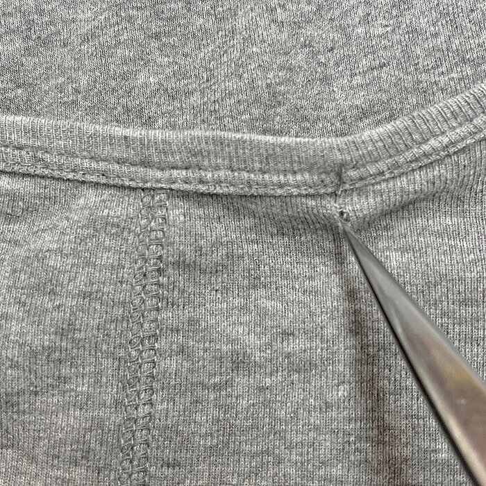 【中古】[印象B] nano・universe ナノユニバース Tシャツ レディース M 杢グレー 綿100% マイクロリブ生地 ストレッチ 丈長め 無地 Uネック 後ろセンターシーム 7分袖 スリムフィット undo-rowa-10059462 Undo Rowa 楽天市場店 サンプル画像3