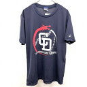 【新品/訳アリ】asics - L メンズ 野球 Tシャツ ドラゴンズ 2015 OPENING GAME 開幕戦 半袖 ポリ100% ネイビー×レッド×ホワイト 紺