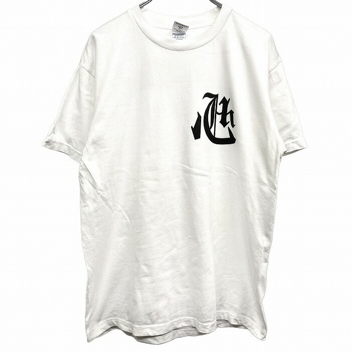 【中古】コブクロ ライブツアー2017 ココロ KOBUKURO LIVE TOUR 2017 “心” Tシャツ 半袖 音楽 両面プリント 丸首 英字 文字 綿100% M 白 メンズ