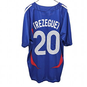 【中古】Cappuccino フランスサッカー連盟 FFF 背番号20番 TREZEGUET ダヴィドトレゼゲレプリカユニフォーム ブルー 青×赤×黄×白 メンズ