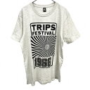 【中古】グラニフ graniph Tシャツ 1996 Wes Wilson ウェスウィルソン 半袖 綿×ポリ L ヘザーグレーホワイト (グレー×アイボリー) ...