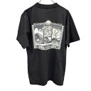 【中古】CH GOLD SERIES Tシャツ 『THE HWAIIAN ISLANDS』 ハワイアン 両面プリント 半袖 古着 綿100% M ブラック 黒×...