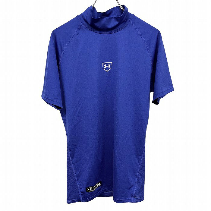 樂天商城 - 【中古】[印象AB] UNDER ARMOUR アンダーアーマー アンダーシャツ メンズ XL ブルー ポリなど 野球 ベースボール コンプレッション 背中メッシュ ハイネック ラグラン 半袖