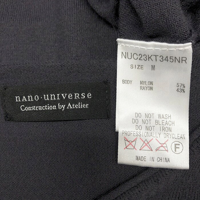 【中古】[印象B] nano・universe ナノユニバース ニット / セーター レディース M ネイビー ナイロン×レーヨン 薄手 ウールライク Vネック ストレッチ 長袖 undo-rowa-10048511 Undo Rowa 楽天市場店 サンプル画像3