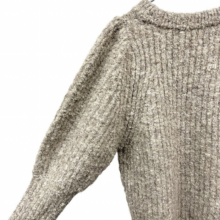 【中古】[印象AB] Mila Owen ミラオーウェン リブニット / セーター レディース M (1) ベージュ ポリエステル×アクリル×羊毛×ポリウレタン ラグランスリーブ ジゴスリーブ 長袖 undo-rowa-10063083 Undo Rowa 楽天市場店 サンプル画像3