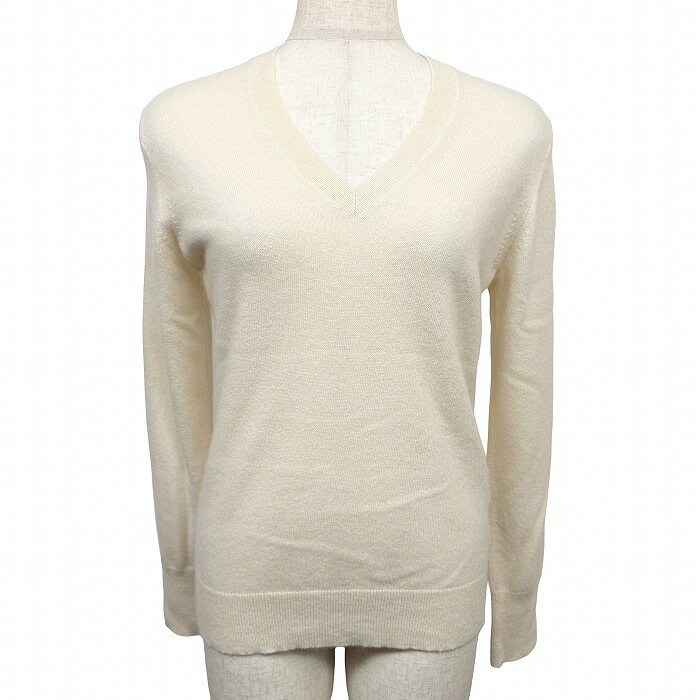 樂天商城 - 【中古】[印象B] UNIQLO ユニクロ ニット / セーター レディース M ベージュ カシミヤ100% 薄手 Vネック 無地 長袖