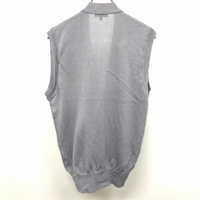 【楽天スーパーSALE限定!! ＼★半額★／対象商品|12月4日(木)20時00分〜12月11日(木)01時59分まで】【中古】DAKS GOLF ダックス ゴルフ M メンズ ニットベスト カーディガン アーガイル 日本製 毛100% グレーネイビー系×レッド×ブラウンなど 紺系