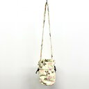 【中古】DREAM COLOR DEPOT ROSE BUD × CASSELINI ローズバッド×キャセリーニ レディース 巾着バッグ ショルダーポーチ 花柄...