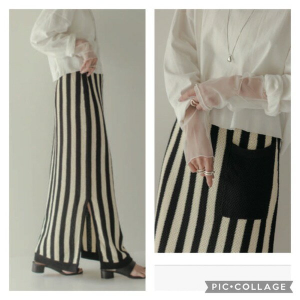 Rakuten - 【16800→11760】CHIGNON(シニヨン)/ストライプニットスカート