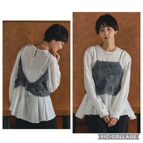 【予約販売】CHIGNON(シニヨン)/刺繍チュールビスチェ(12月上入荷予定)のサムネイル