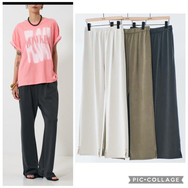 【予約販売】YENN(イエン)/SIDE SLIT SLACKS(2月上入荷予定)のサムネイル