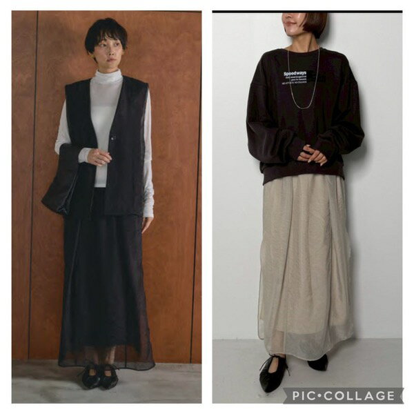 【予約販売】CHIGNON(シニヨン)/シアーレイヤードSK(12月上入荷予定)のサムネイル