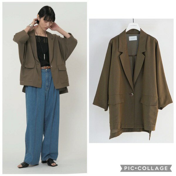 【予約販売】CHIGNON(シニヨン)/サマーメッシュ麻混ドルマンJK(2月中入荷予定)のサムネイル