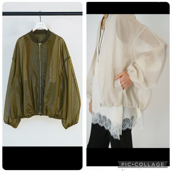 【予約販売】CHIGNON(シニヨン)/シアーチンツブルゾン(2月中入荷予定)のサムネイル