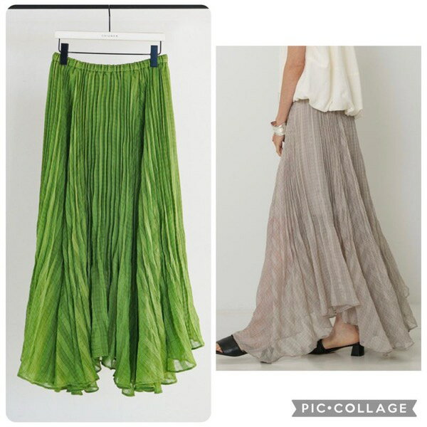 【予約販売】CHIGNON(シニヨン)/シアーチェックプリーツSK(2月中入荷予定)のサムネイル