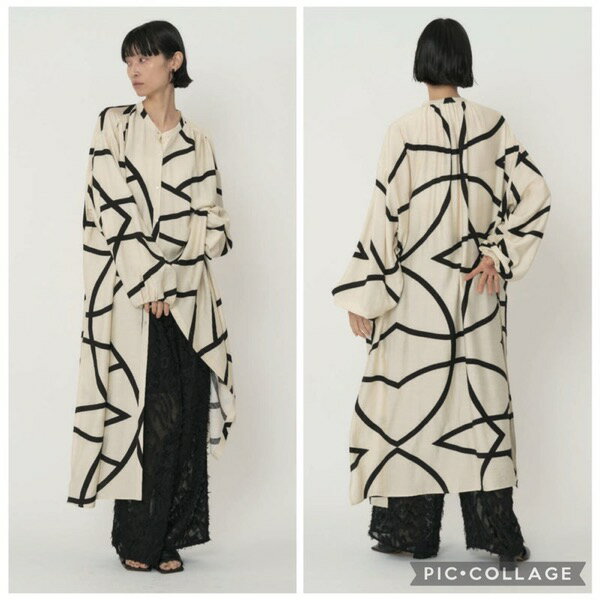 【予約販売】CHIGNON(シニヨン)/ラインプリントシャツOP(2月中入荷予定)のサムネイル