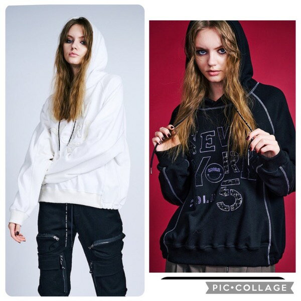 【予約販売】COOLA(クーラ)/Logo Various Patch Emb Hoodie(10月末入荷予定)のサムネイル