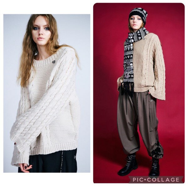 【予約販売】COOLA(クーラ)/Low Gauge Knit Loose Sweater(11月上入荷予定)のサムネイル