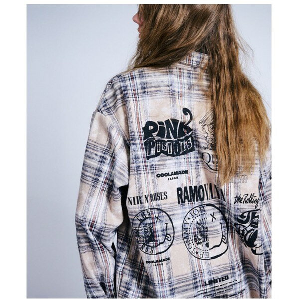 【予約販売】COOLA(クーラ)/Gathered Logo Vintage Check Shirts(10月末入荷予定)のサムネイル