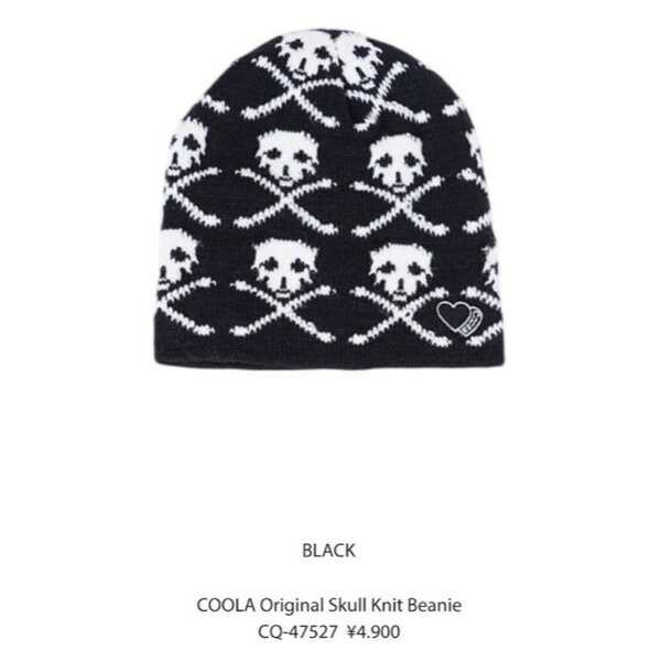 【予約販売】COOLA(クーラ)/COOLA Original Skull Knit Beanie(10月末入荷予定)のサムネイル
