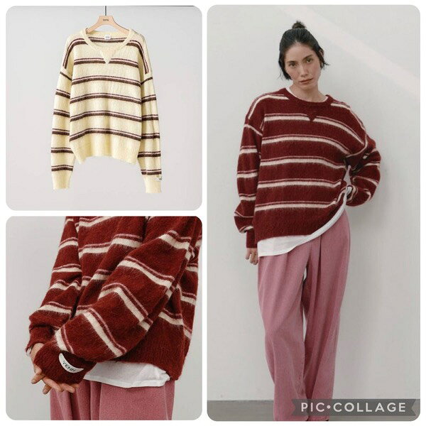 YENN(イエン)/MULTI STRIPE KNIT PO(11月中入荷予定)