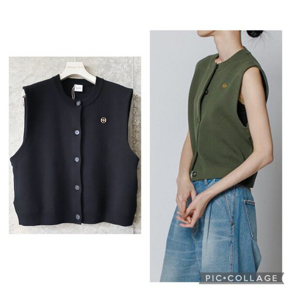 【予約販売】YENN(イエン)/DOUBLE FACE KNIT VEST(4月中入荷予定)のサムネイル