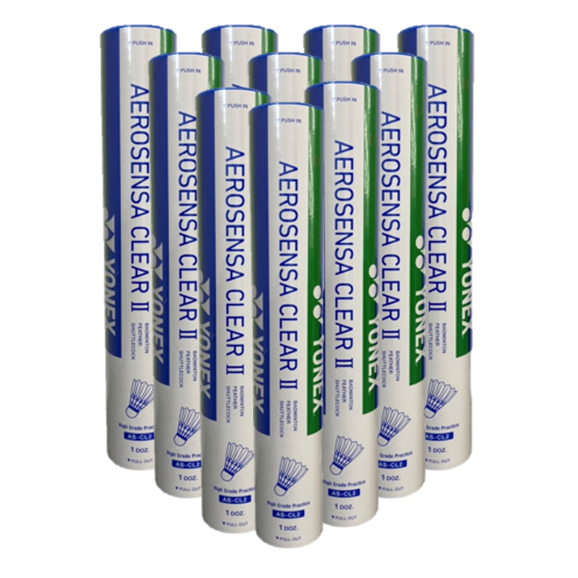 【10ダース】バドミントン専門店会限定シャトル YONEX ヨネックス シャトル エアロセンサクリア2 AS-CL2