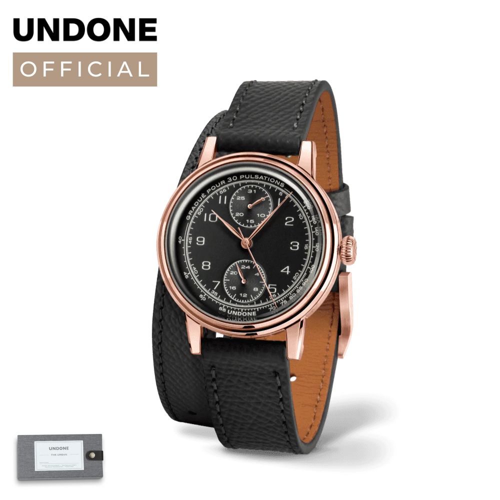 レディース 腕時計 UNDONE URBAN 34 Navi Black ナビ 【文字盤 アーバン34 ナビ ブラックレザーベルト】オーダーメイド カスタム ムーブメント SEIKO セイコー クォーツ ギフト